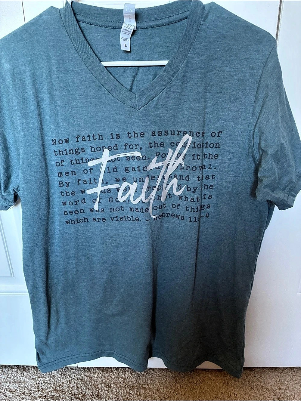 Faith Apparel Women’s V-Neck Graphic Tee
